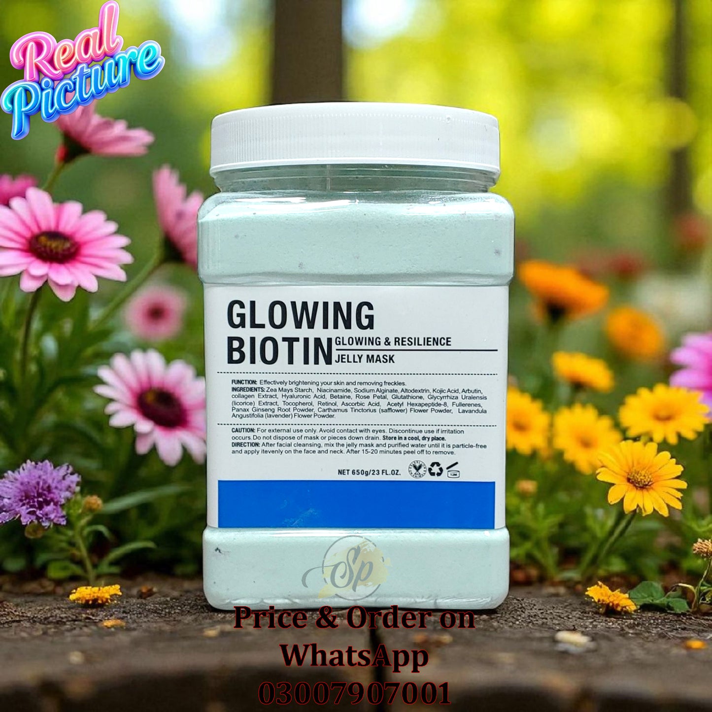 GLOWING BIOTIN Hydro Jelly Mask Powder 650g