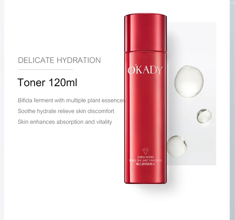 OKADY Radiant Red Timeless Whitening Skin Care Set 10 PCs