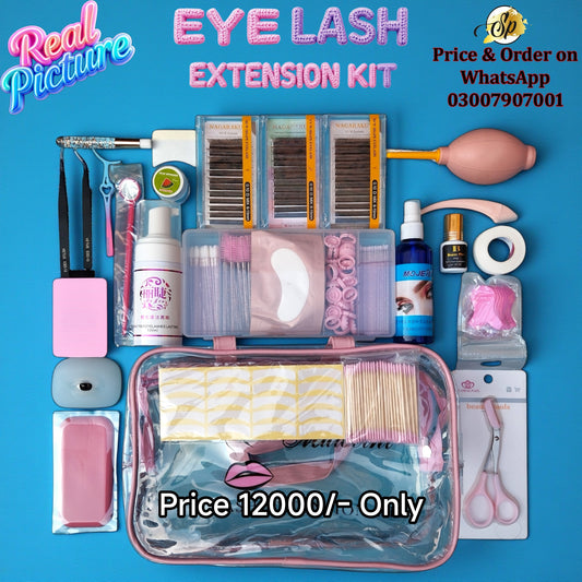 Professional Eyelash Extension And Practice Kit 25 Items For Salon & Home